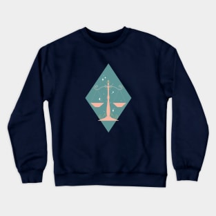 Libra Scales (Teal) Crewneck Sweatshirt